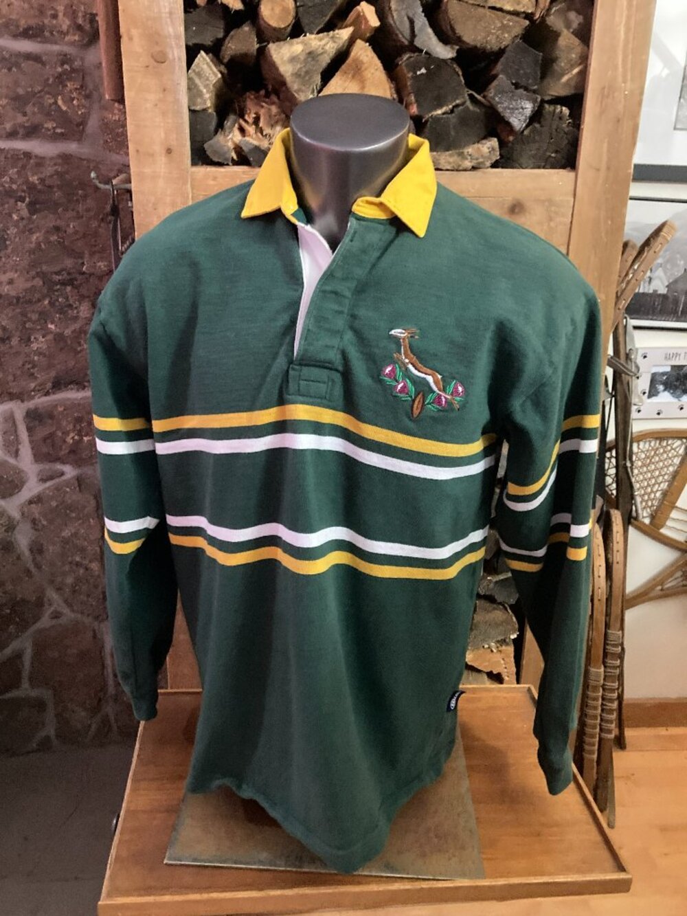 Halbro Rugby mens XL South Africa springboks boks 1995 world cup shirt jersey #2